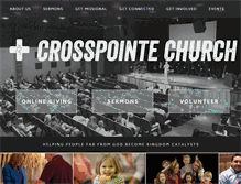 Tablet Screenshot of crosspointechurch.org